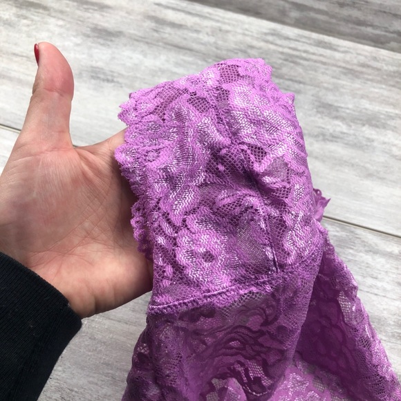 FREE PEOPLE pink lace v neck bralette - Picture 8 of 9